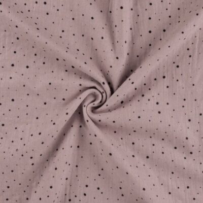 Piszkos rózsaszín alapon pöttyök lurex szállal