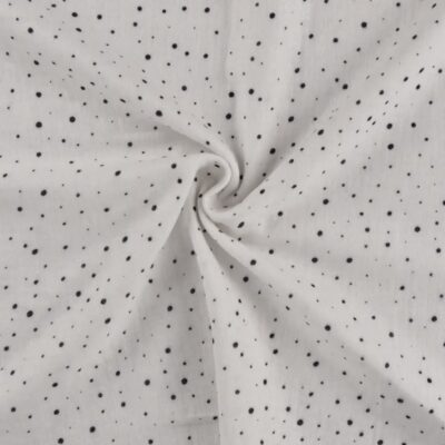 Ekrü alapon pöttyök lurex szállal